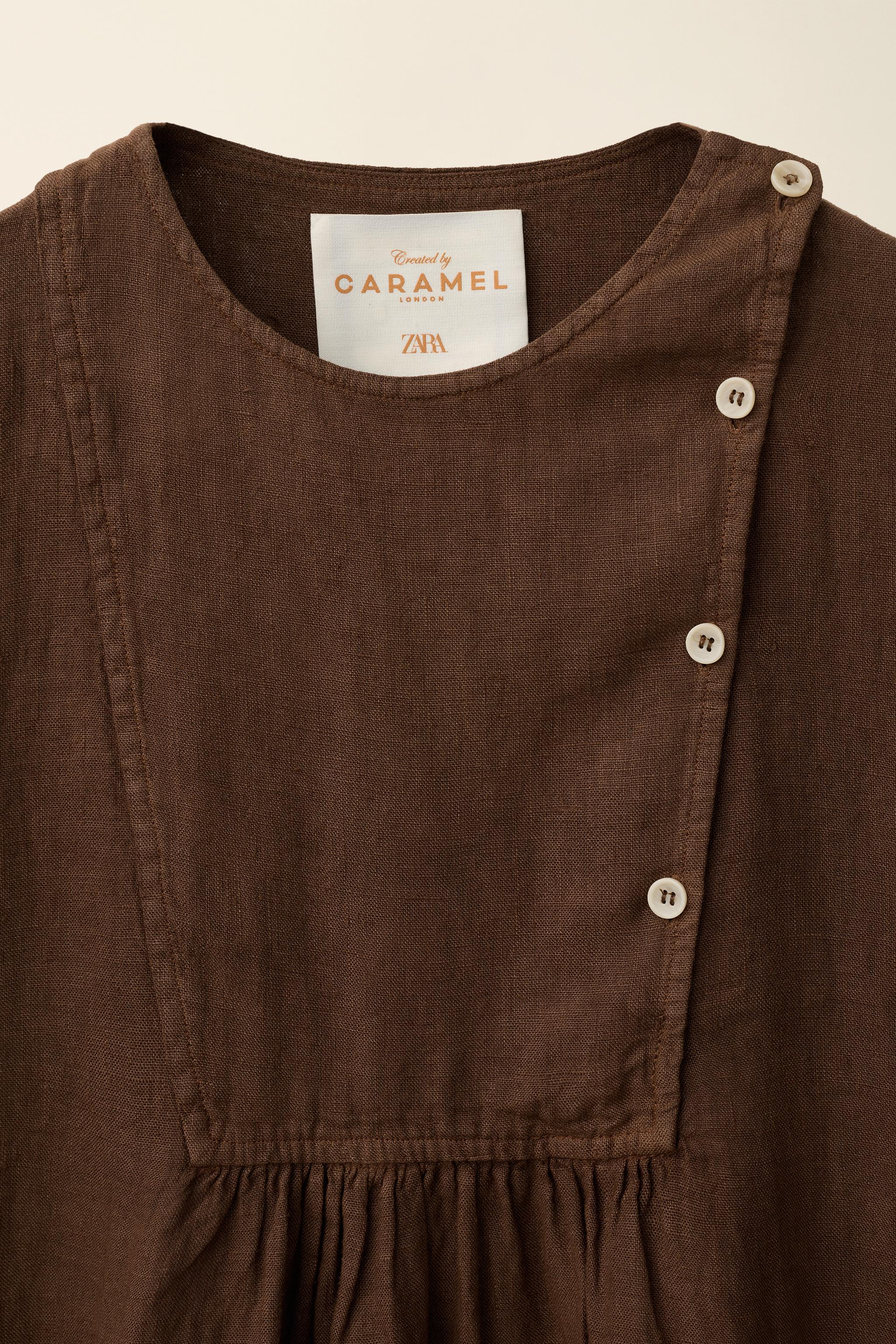 100% LINEN DRESS CREATED BY CARAMEL LONDON X ZARA